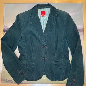 Esprit Teal Corduroy Women's Blazer